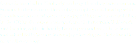 Lance is married to Kimberly and together they have one son, Mason. In the summer they enjoy camping and boating with friends and in the winter they enjoy skiing and snowmobiling in the UP. In the other seasons, Lance is busy with fieldwork and helping with his family farming operation. These born and raised ISU Cyclone fans enjoy cheering on their favorite team all year long. 